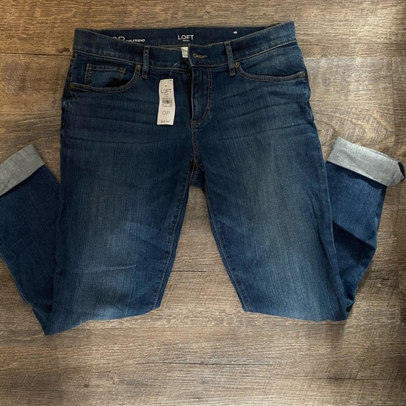 loft girlfriend jeans